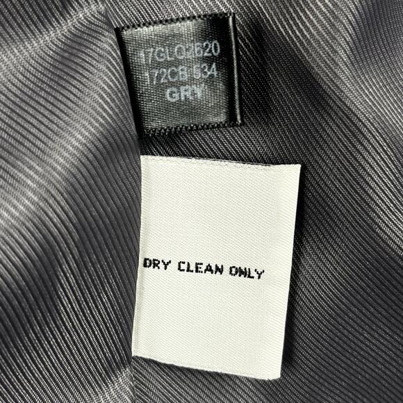 Kenneth Cole Women’s Wool Blend Double Breasted Coat Gray Size 8 Thigh Length - Picture 14 of 14